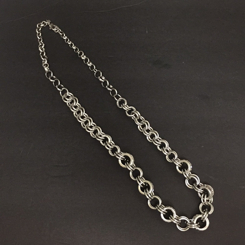 Banana Republic Long Silver Necklace